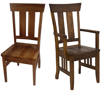 Monaco Dining Chair, Sunset Hickory and Mahogany Oak