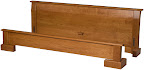 Sumatra Platform Bed in Oil & Wax