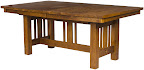 70 x 42 Mission Dining Table in Rustic Oak