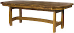 54 x 42 Montreal Dining Table with 18 Inch Leaf, Seneca Dining Chairs, Timber Edge, Hickory Hardwood, Custom Finish