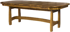 54 x 42 Montreal Dining Table with 18 Inch Leaf, Seneca Dining Chairs, Timber Edge, Hickory Hardwood, Custom Finish