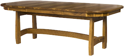 54 x 42 Montreal Dining Table with 18 Inch Leaf, Seneca Dining Chairs, Timber Edge, Hickory Hardwood, Custom Finish