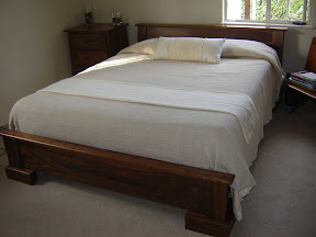 Sumatra Platform Bed in Natural Walnut