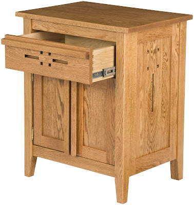 Florence Nightstand in Cinnamon Oak