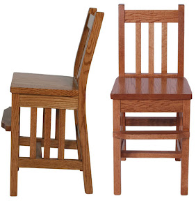 Kids High Chair in Medium Oak