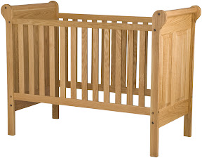 Hope baby crib, oil & wax cherry