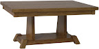 Turin Console Table, Oak Hardwood, Medium Finish
