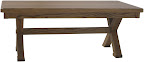 Railroad Mission Console Table, Oak Hardwood, Medium Finish