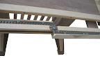 60 x 42 Woodland Dining Table, Custom Double Border Design, Hickory and Walnut Hardwood, Oil and Wax Finish