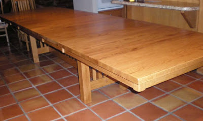 120 x 46 Mission Dining Table, Oak Hardwood, Medium Finish