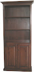 York Bookshelf, Cherry Hardwood, Chocolate Finish