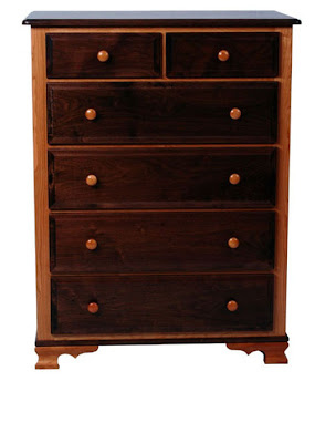Prairie Dresser, Walnut and Cherry Hardwood, Natural Finish