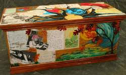 Original Quest Skinner painted hope chest entitled �Naomi�s Hope�
