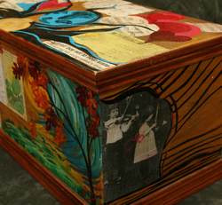 Original Quest Skinner painted hope chest entitled �Naomi�s Hope�