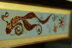 Original Denise Duong  painted hope chest entitled �Serenading Thoughts�