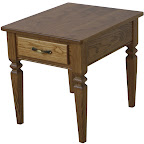 Dover End Table, Oak Hardwood, Medium Finish