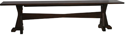 Huntington Bench, Oak Hardwood, Mahogany Oak