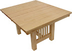 60 x 42 Mission Dining Table, Maple Hardwood, Natural Finish