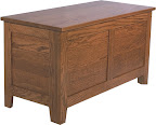 Shaker Cedar Chest, Oak Hardwood, Mahogany Finish