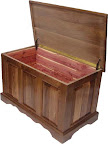 Hope Chest, Walnut Hardwood, Natural Finish