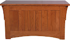 Mission Cedar Chest, Cherry Hardwood, Red Finish