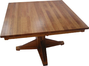 42 x 42 Woodland Dining Table, Oak Hardwood, Medium Finish