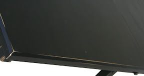 70 x 42 Geneva Table, Oak Hardwood, Midnight Distressed Wood Finish