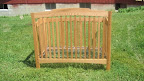 Cyprus Baby Crib, Oak Hardwood, Oil & Wax Finish