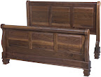 Classic Calais Bed, Walnut Hardwood, Oil & Wax Finish