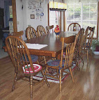 90 x 46 Lancaster Dining Table, Quarter Sawn Oak, Mahogany Finish