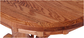 60 x 42 Riverside Dining Table, Oak Hardwood, Medium Finish