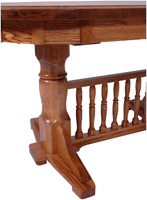 60 x 42 Riverside Dining Table, Oak Hardwood, Medium Finish