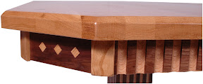Mixed Wood Dining Table Detail