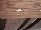 Colonial Dining Chair, Cherry Hardwood with Chocolate Finish, Natural Hard Maple Raised Inlays