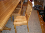 Woodland Dining Table & Lancaster Chairs, Oak Hardwood, Rustic Finish