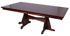 70 x 46 Huntington Dining Table, Walnut Hardwood, Winter Finish