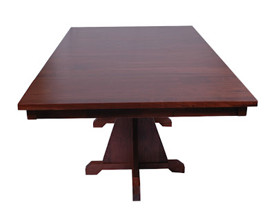 70 x 46 Huntington Dining Table, Walnut Hardwood, Winter Finish