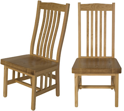 Raised Mission Dining Chair in Natural Cherry