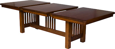 100 x 46 Mission Dining Table, Oak Hardwood, Medium Finish
