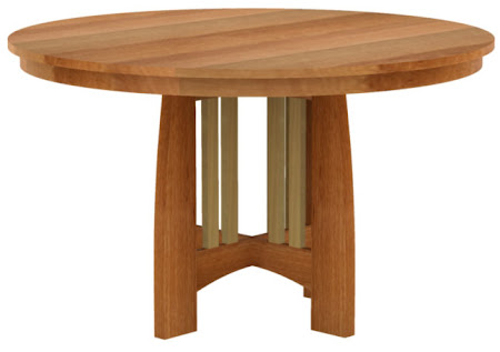 Sonora Round Table in Cherry and Hard Maple
