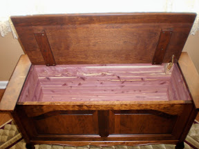 46 Inch Orleans Chest in Antique Cherry, Custom Lid