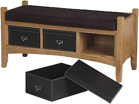 Storage Bench with Padded Seat