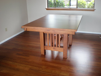 60 x 42 Mission Table in Autumn Quarter Sawn Oak