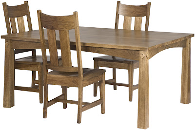 65 x 48 Shaker Dining Table and Montrose Dining Chair in Sunset Hickory