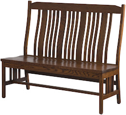 plains mission back dining bench