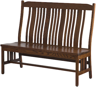 Plains Mission Bench in Autumn Oak