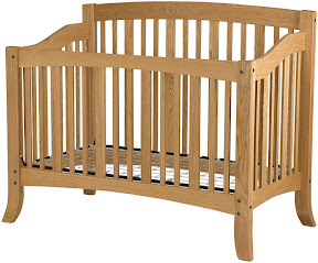 Bethlehem Baby Crib, Oak Hardwood, Oil & Wax Finish