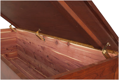 Seville Chest in Antique Cherry, Chest Interior