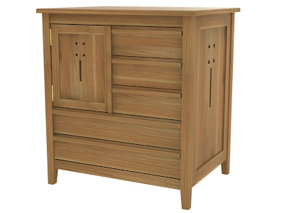 Florence Dresser in Simulated Natural Cherry