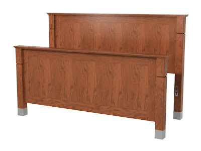 Elysian Bed in Simulated Red Cherry